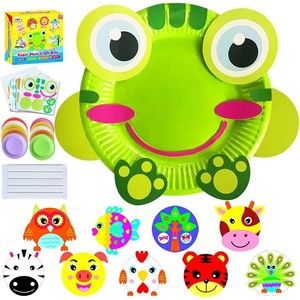 ZMLM Paper Plate Arts Crafts Kits Creative Art Supply Activity Preschool